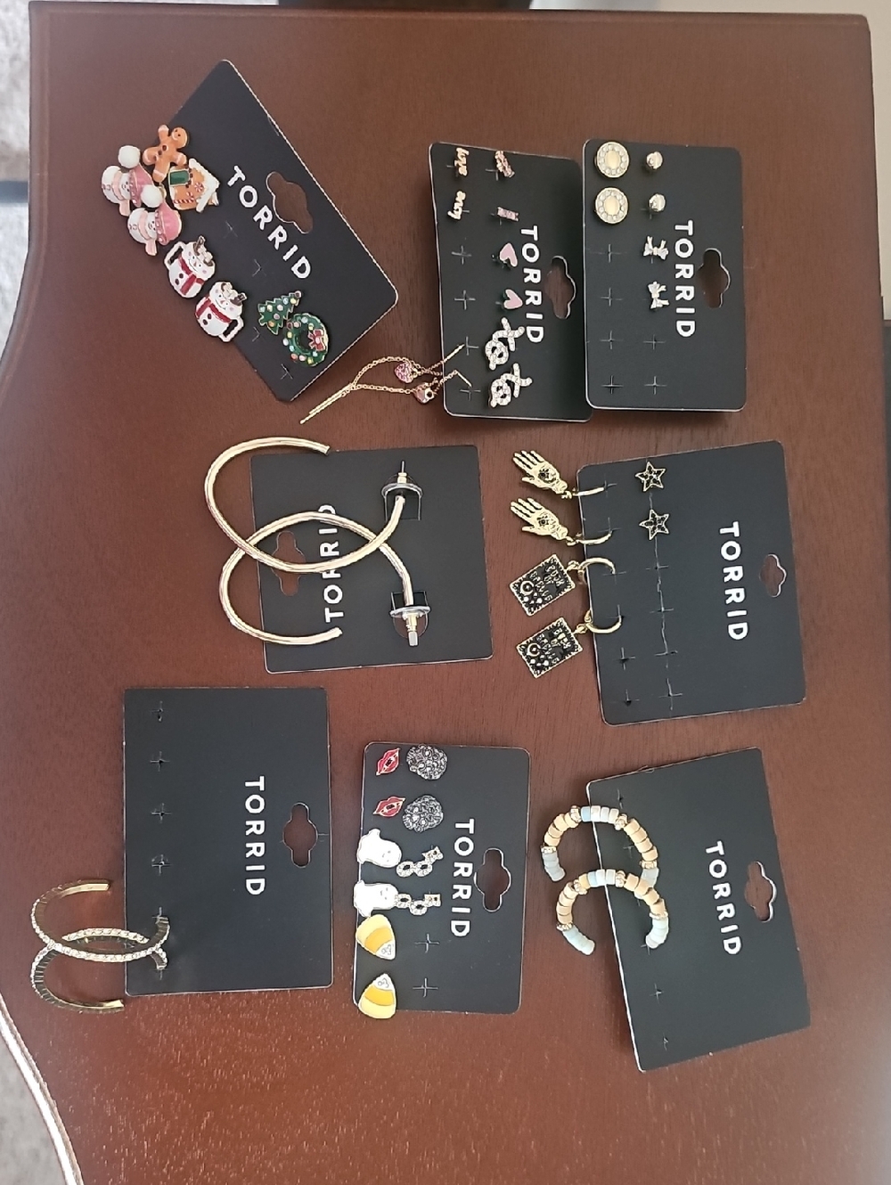 NWT Torrid Gold Hoop and Multicolor Charm Earring Sets